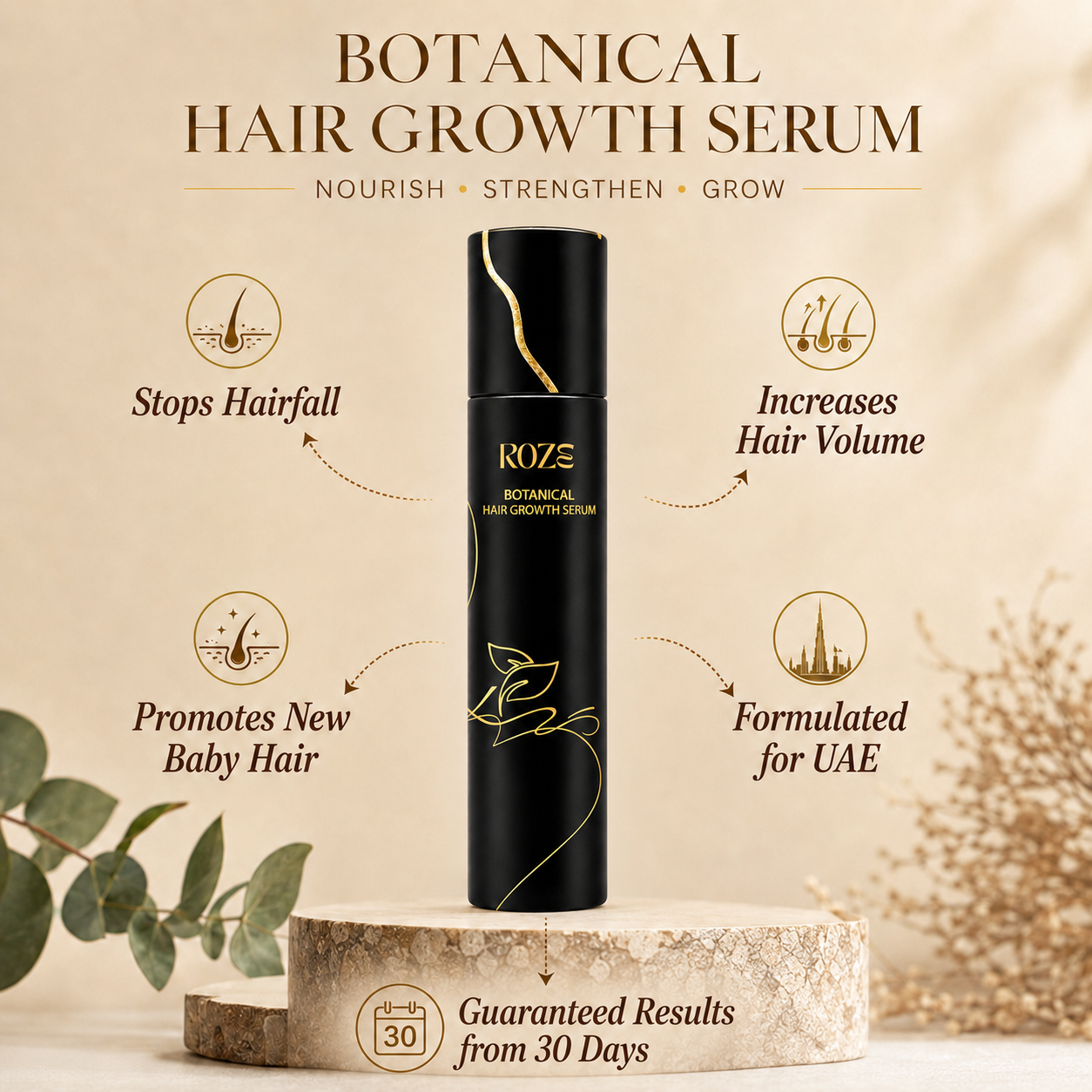 Roze Botonical Hair Growth Serum