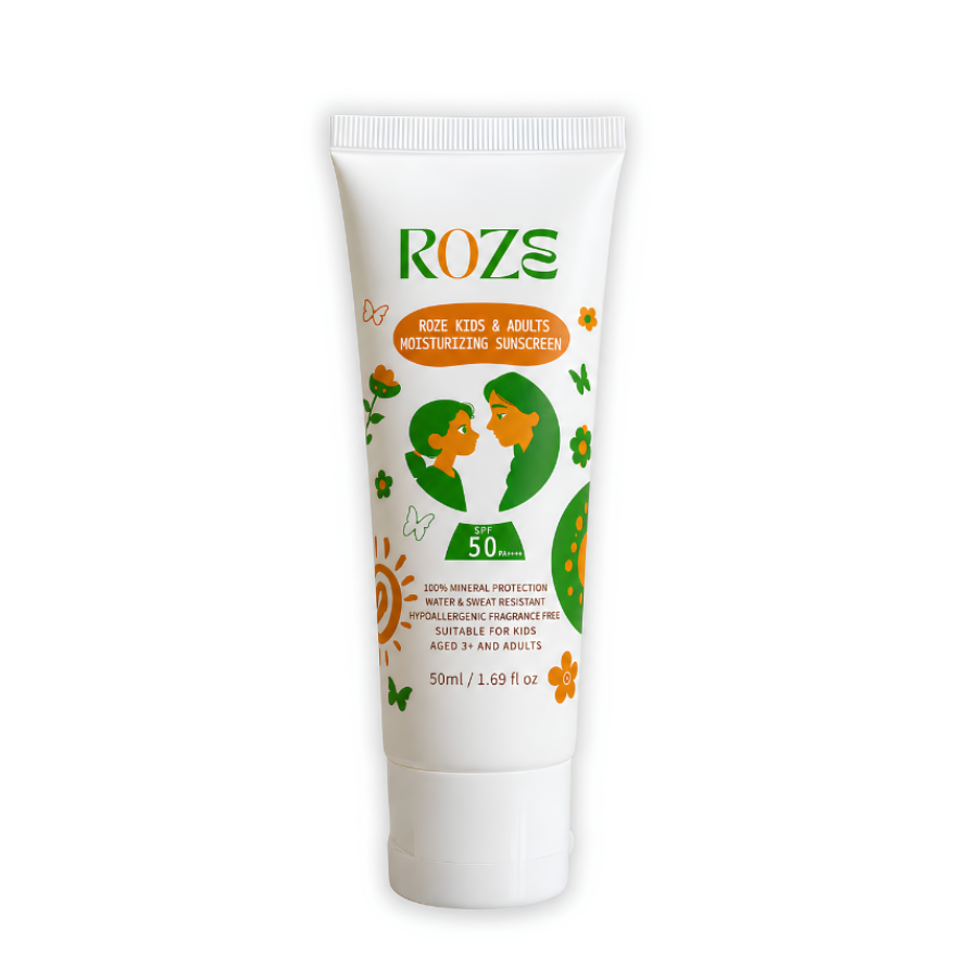 Roze kids and adults sunscreen lotion