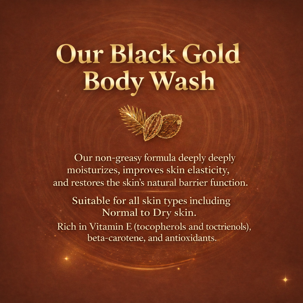 Roze black gold body wash suitable for Dry skin to Normal skin