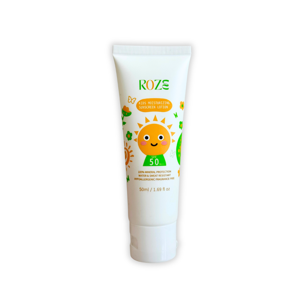 Roze Kids Moisturizer with SPF 50| Non greasy | No white cast | kids & adults