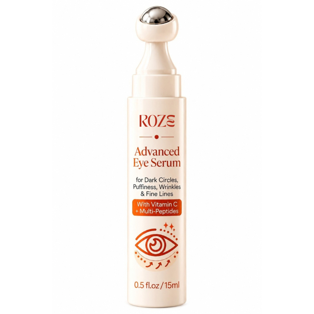 Roze Advanced Eye Roll-On Serum | Targets Dark circles | Puffiness | Wrinkles